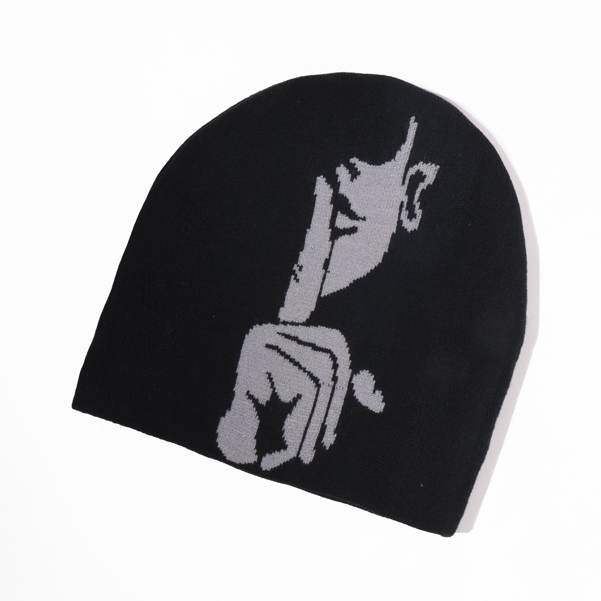 Gorro de punto jacquard de diseño simple unisex Tendencia de personalidad popular Gorro frío para deportes al aire libre_voghion.com