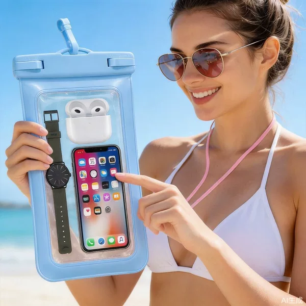 Manufacturer Wholesale New Environmentally Friendly Mobile Phone Waterproof Bag with Touch Screen Transparent Swimming Waterproof Bag Hanging Neck Mobile Phone Waterproof Case