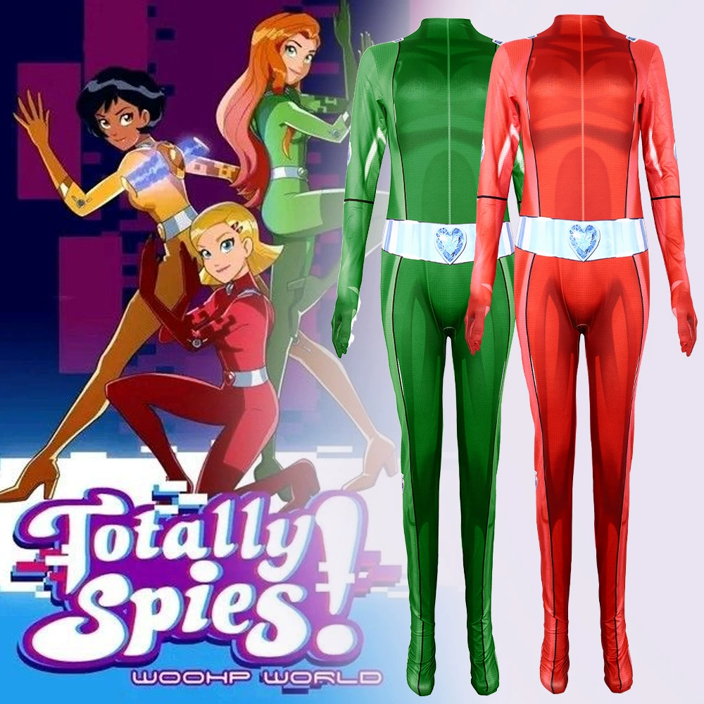 Хэллоуин TOTALLY Spies Европейский и американский шпионский агент 100 % COS Girl Agent Колготки Conjusational Колготки