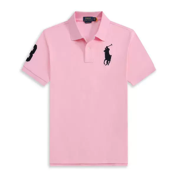 Fuchsia black polo