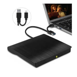 厂家批发拉丝外置光驱USB3.0外置DVD刻录机便携式外置光驱刻录机