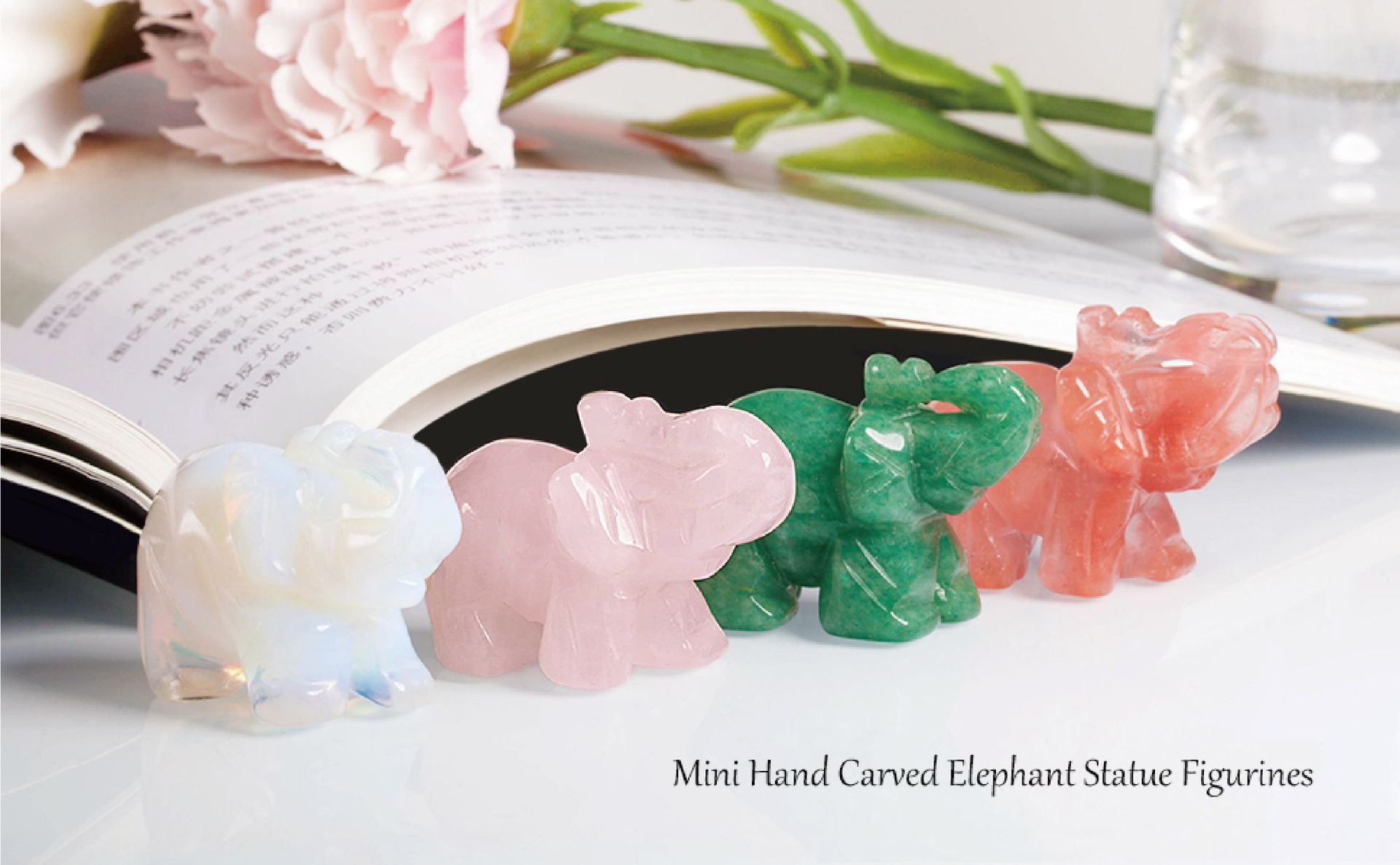35g Weight Ornaments Home Textiles & Decor Type 1 Piece Quantity Indoor, Daily Occasion Simple Style Elephant Crystal Ornaments Artificial Decorations