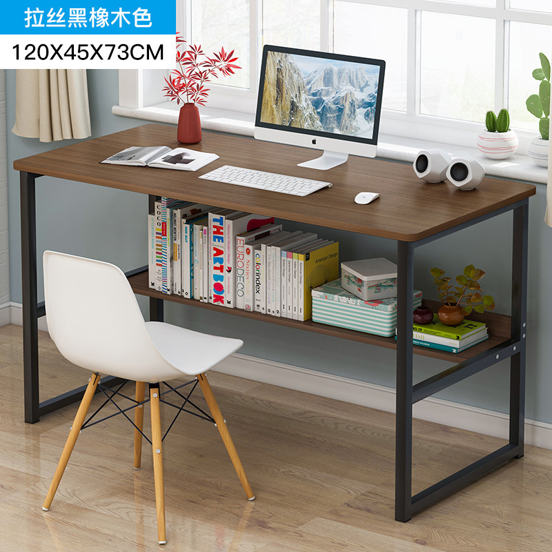 업그레이드된 선반 120CM 브러시드 블랙 오크