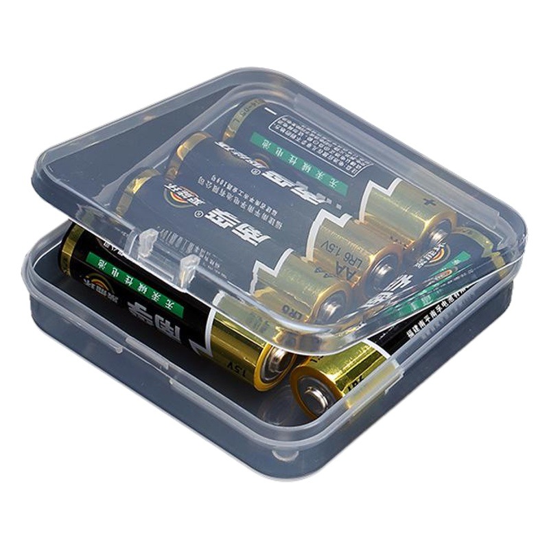 Caja de plástico cuadrada caja de almacenamiento de papelería transparente PP caja de herramientas del teléfono móvil caja de piezas caja de accesorios de componentes A69