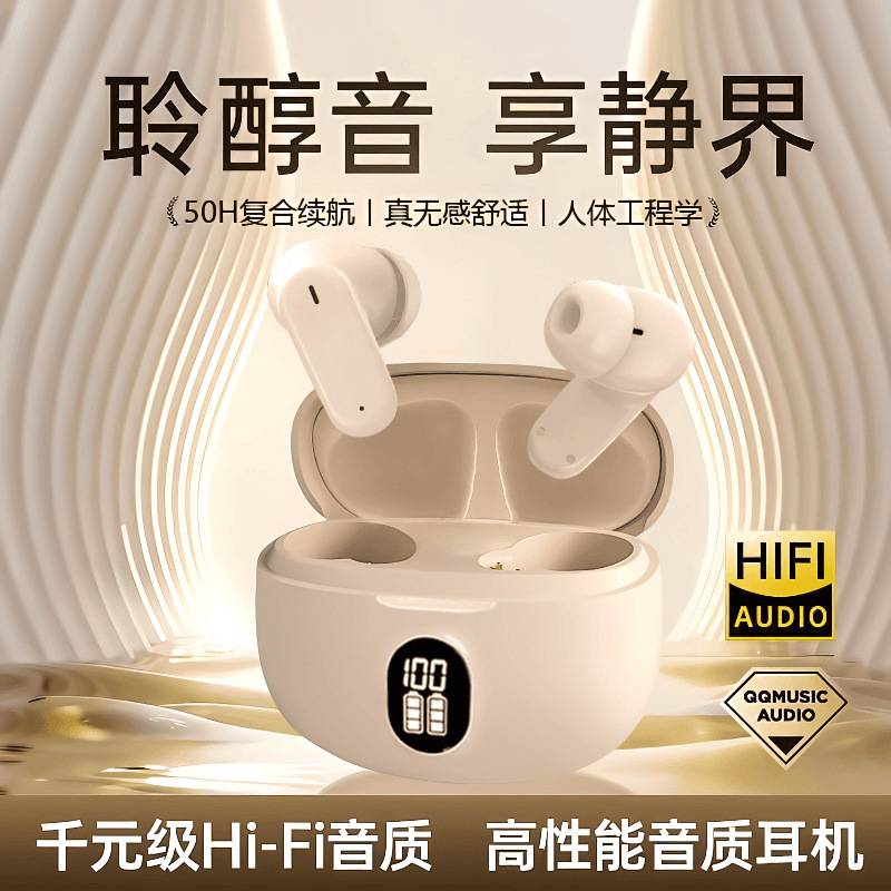 跨境2025新款蓝牙耳机入耳式无线数显屏幕超长续航降噪高音质|undefined