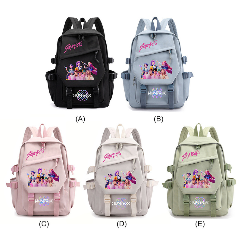 Popular Movie Kpop Demon Hunter Daily Backpack 2025 Popular Movie Print Backpack for Men and Women