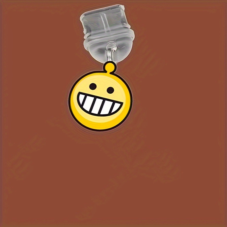 Nuevo acrílico transfronterizo plano hacia la sonrisa bolsa de emoticones enchufe de polvo de teléfono móvil