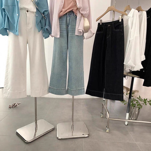High-End Brand Jeans for Women, Trendy Women's Wide-Leg Flared Straight Pants