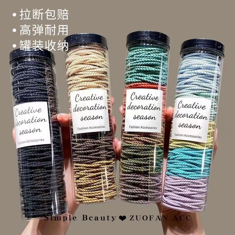 Estilo coreano de alta cuerda de Pelo elástico de las mujeres anillo de toalla simple banda de goma cuerda de pelo de cola de caballo alta anillo de pelo de bebé