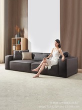 豆腐塊納米科技布沙發意式極簡現代客廳小戶型爆款雙人位布藝沙發