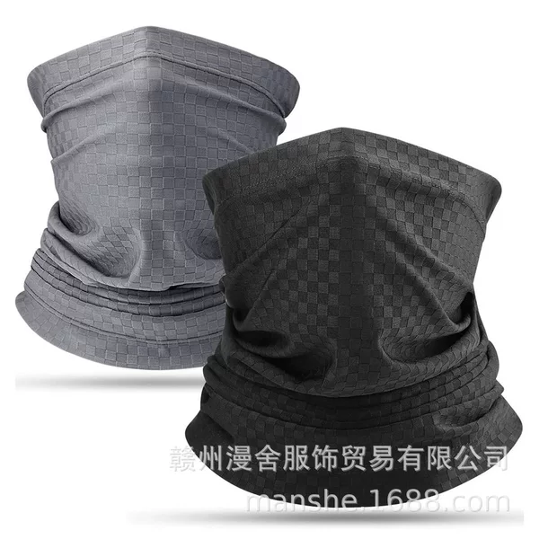 Square Ice Silk quick-drying turban mask sunscreen face towel riding breathable face Hood hat multi-functional outdoor sports