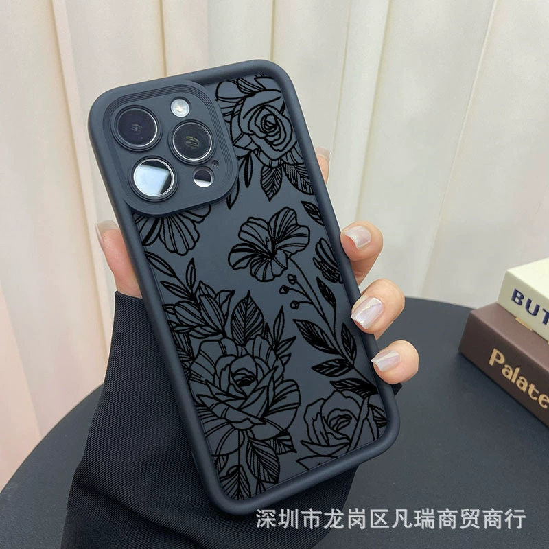 Apple, iPhone 16, чехол для телефона, защитный чехол, цветочный рисунок, 16 Pro Max, iPhone, 2/3/4/15/