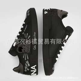 wish跨境男运动时尚潮欧洲欧小字母牌货鞋高端运动鞋休闲涂鸦