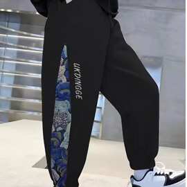 男童裤子春秋款2024年新款帅气中大童灰色儿童春装长裤男孩运动裤