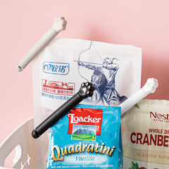 創意可愛貓爪造型封口夾零麵包食袋夾家用廚房食品保鮮防潮密封夾