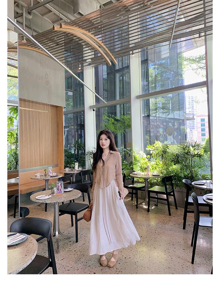 Giày búp bê nữ mũi vuông da cừu phối quai chéo, đế bệt gót thô 5 cm — Da đen (gót dày), Da đen (đáy phẳng), Màu trà sữa (gót dày), Màu trà sữa (đáy phẳng) chi tiết 132