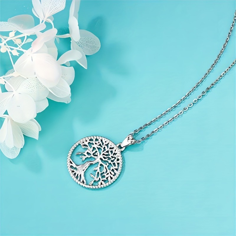 Collier pendentif arbre de vie design simple et épuré_voghion.com