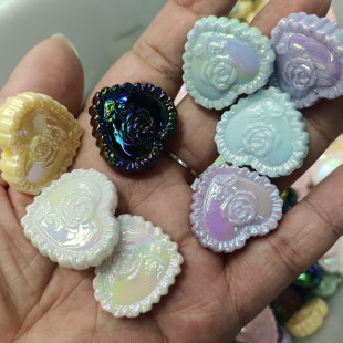 25*28mm�UV�p��õ�廨���� DIY�ֹ�����ɢ�鴮�P耳׿��Ʒ���