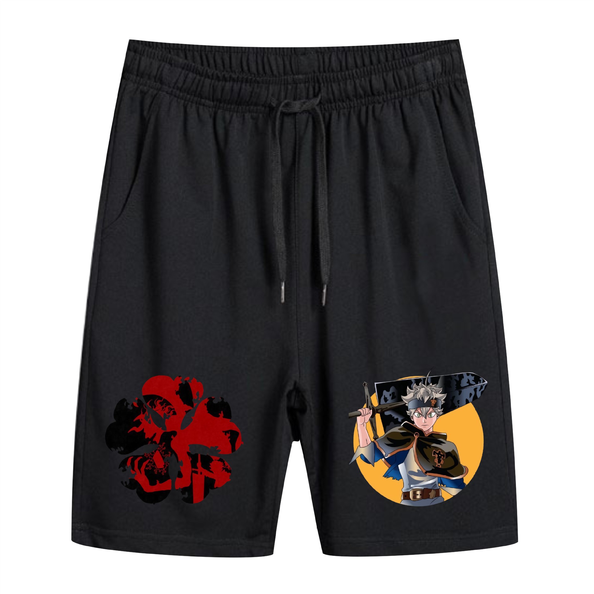 Pantalones de playa Black Clover de trébol negro de comercio exterior