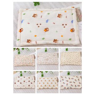 Cross-Border Export Infant Pillow Gauze Newborn Flat Pillow 0-12 Months Newborn Pillow Four-Season Universal Pillow