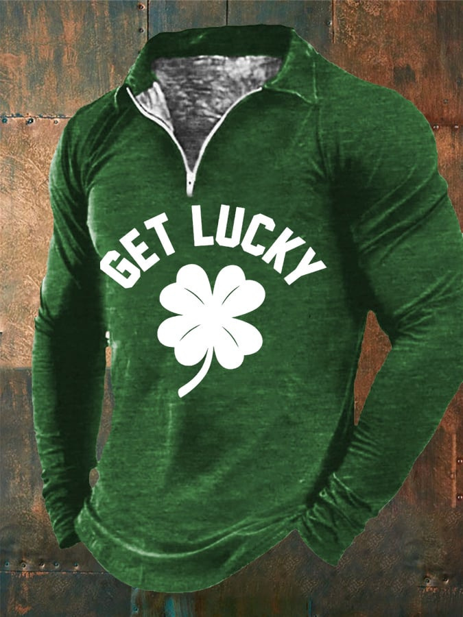 Camiseta de manga larga de estilo retro americano con estampado digital para hombre otoño nueva camisa POLO con cremallera MB14