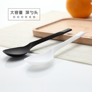 8m9 Disposable Spoon Plastic Long Handle Spoon Individually Packaged Spoon Fruit Fishing Spoon Takeaway Tableware Large Sweet