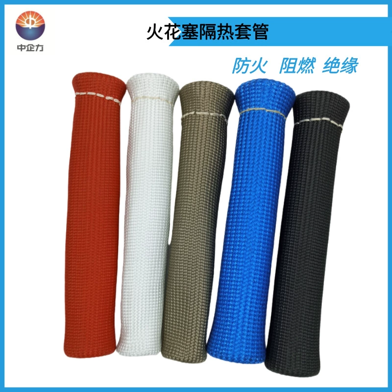 Теплоизоляция Изоляция витражная Стекловолоконная трубка термостойкая втулка свечи зажигания огнестойкая теплоизоляция автомобильный жгут проводов