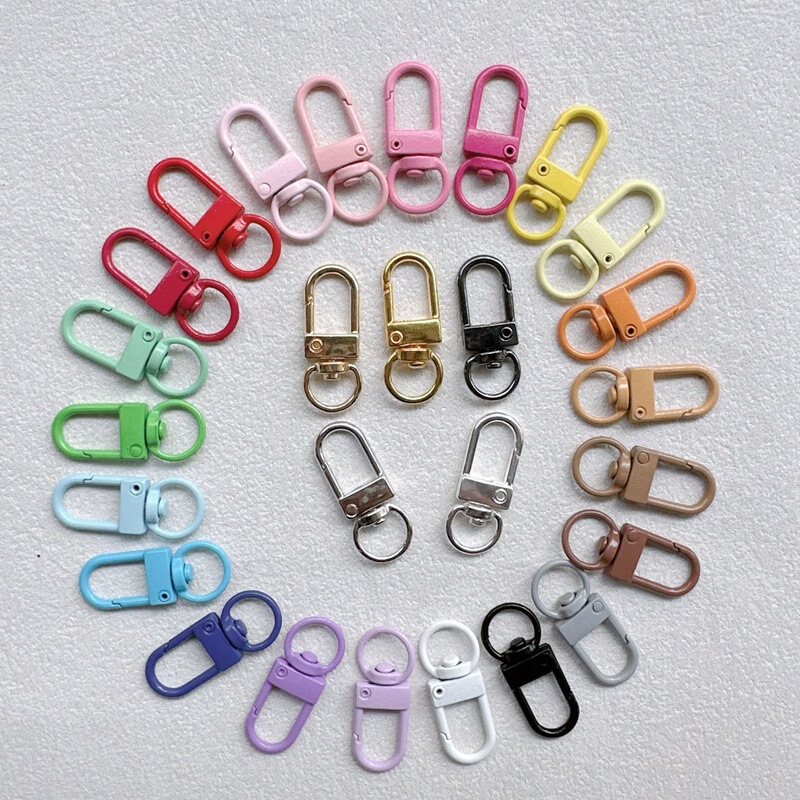 3-Point 2.6g Door Buckle 40-Color Shrimp Buckle Small Rotating Buckle Painted Puppy Buckle Alloy Rotating Hanging Buckle Accessory 3-Point 2.6g Door Buckle 40-Color Shrimp Buckle Small Rotating Buckle Painted Puppy Buckle Alloy Rotating Hanging Buckle Accessory