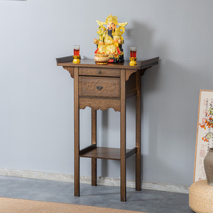 Chinese-style Buddhist Shine Sacred Table Buddhist Table Home Economy Divine Table Buddha Statues Guan Gong Sacred Table Bodhisattva Table Fragrant Table Tribute Table