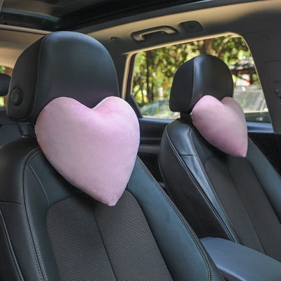 Couple's Car Interior Accessories — Headrest - pink-pair