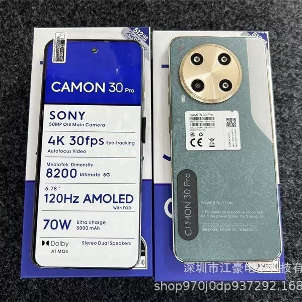 新款CAMON30 Pro 跨境智能5G手机大内存安卓智能高清屏7.3inch