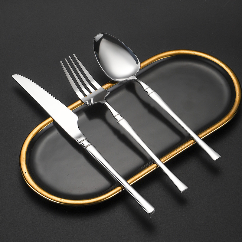 cubiertos de acero inoxidable cuchillo de cintura delgado cuchillo de tenedor cuchara de hotel restaurante hotel doméstico cuchillo de filete de comida occidental fábrica al por mayor