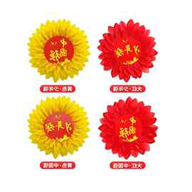 少年强向日葵舞蹈手拿花运动会入场创意道具幼儿童合唱手持太阳花