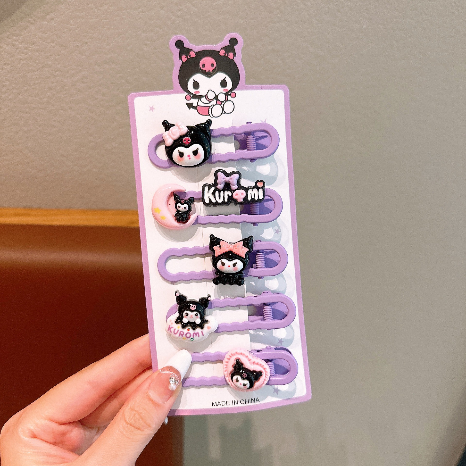 KULOMI Kids Hairpin Set Cute Sanli Pantalones Pequeñas Niñas Pequeñas Pequeñas