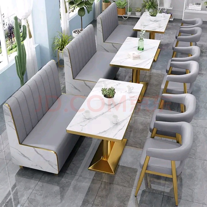 西餐咖啡餐厅饮卡座沙发桌椅组合网红主题餐厅甜品奶茶店桌椅组合