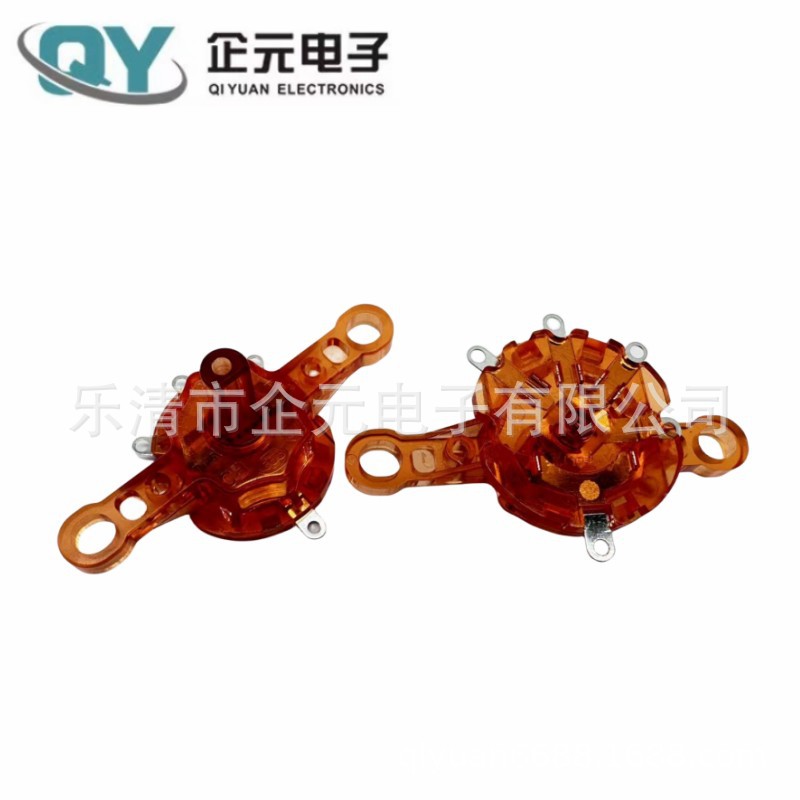 供应 四脚 360度旋转 橙色三档半圆轴 转动冷风扇开关 塔扇开关