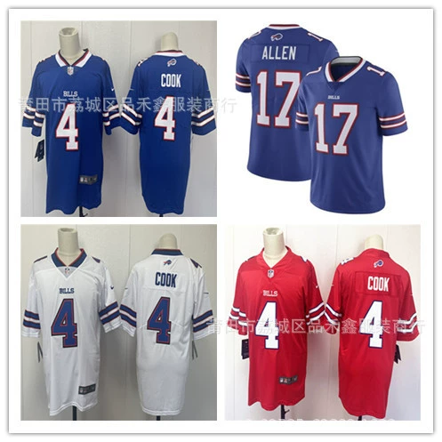 НФЛ Буффало Билл Buffalo Bills костюм 4 # COOL оливковая майка вышивка