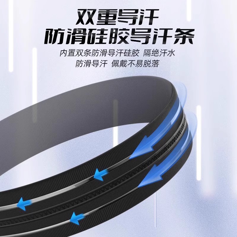 Outdoor Sports Yoga Fitness Running Sports Men's Hairband Women's Non-Slip Sweat-Absorbent Breathable Hairband Training Special