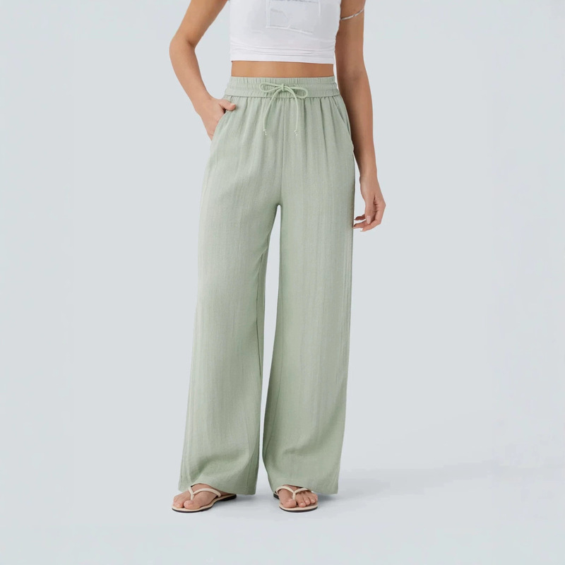 High-Waisted Drawstring Elastic Waist Wide-Leg Casual Comfortable Linen Pants, Flowy Wide-Leg Beach Pants for Women
Pants High-Waisted Drawstring Elastic Waist Wide-Leg Casual Comfortable Linen Pants, Flowy Wide-Leg Beach Pants for Women
Pants