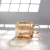 Glass cup INS high face value handle Yun Duo cup wedding group gift office coffee cup breakfast couple cup