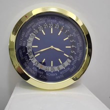16 寸新款挂墙客厅装饰金属夜光挂钟钟表轻奢高级感外贸跨境热销
