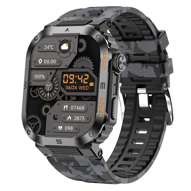 Nuevo reloj inteligente T39 transfronterizo, reloj inteligente de tres pruebas, llamada Bluetooth, reloj inteligente de monitoreo de salud deportiva