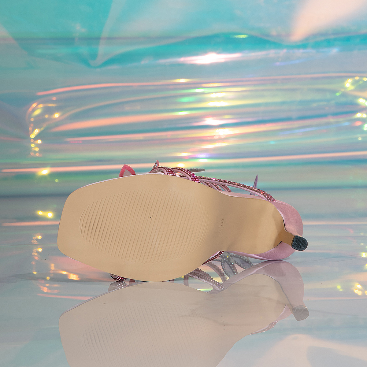 Dámské boty, sexy sandály ve tvaru hada, zabalené páskové sandály s otevřenou špičkou, mašlí a jehlovým podpatkem, dámské boty na podpatku_voghion.com