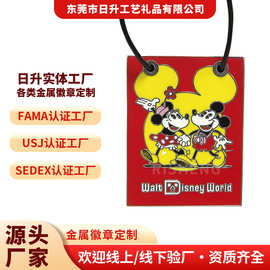 FAMA认证日升工艺礼品厂制定动漫卡通金属徽章仿珐琅工艺胸牌挂件