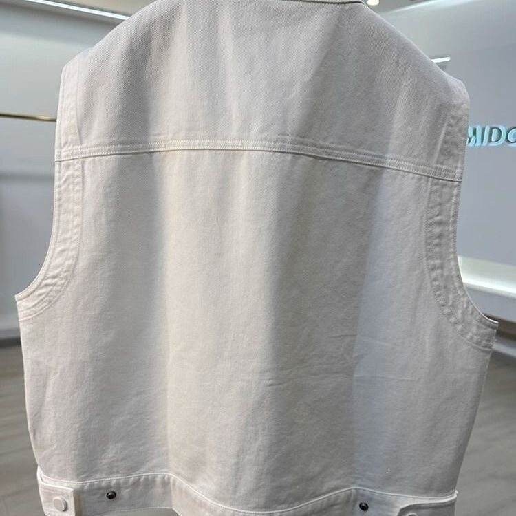 2026 super popular round-neck casual denim vest for women, summer sleeveless jacket, great for layering
