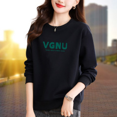 韓国スタイルラウンドネックスウェットシャツ女性のスレッドデザイン春と秋の服 2025 新しいファッションフードレスルーズスリムジャケットトップ