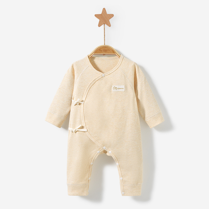 Bebé recién nacido Ropa de primavera, otoño e invierno temprano nacido puro algodón 0 caliente 3 meses de tocar fondo monje hombres y mujeres traje bebé mono image 6