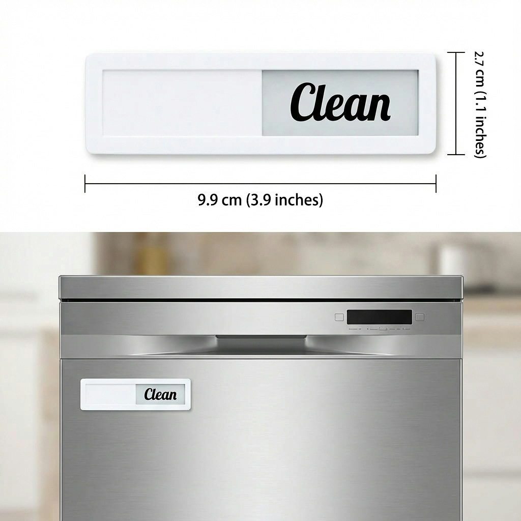 Lavavajillas pegatinas señales magnéticas lavavajillas señales magnéticas de limpieza / sucia acrílico