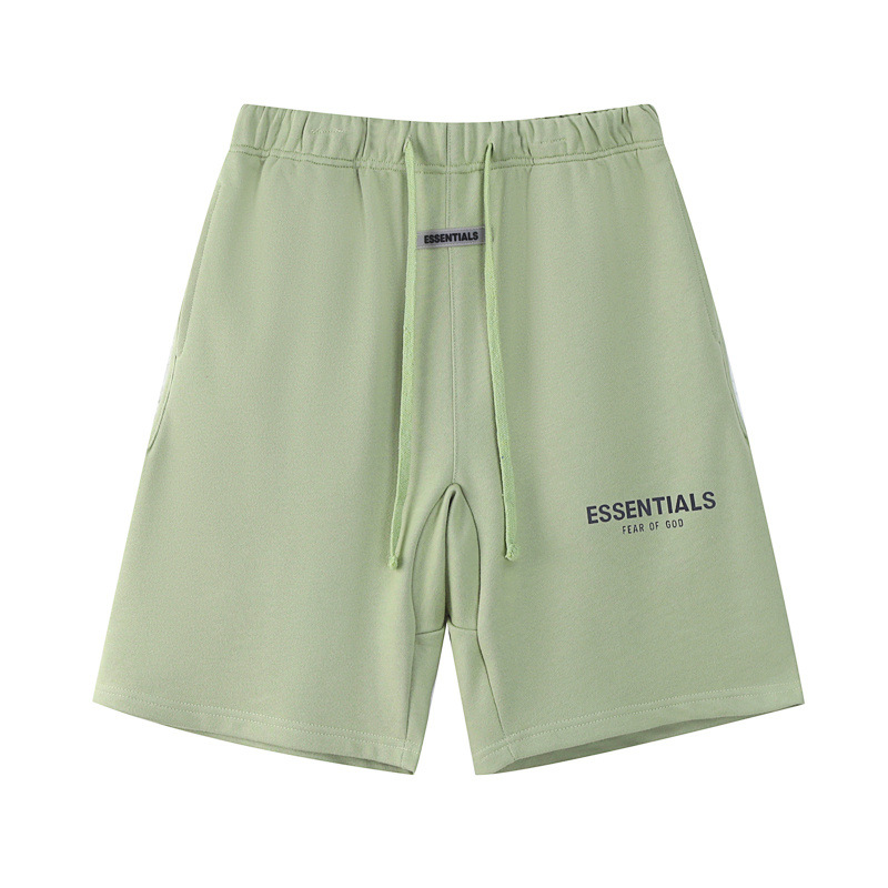 Pantalón Corto Deportivo Holgado de Tela de Felpa con Estampado Reflexivo para Deporte y Uso Casual