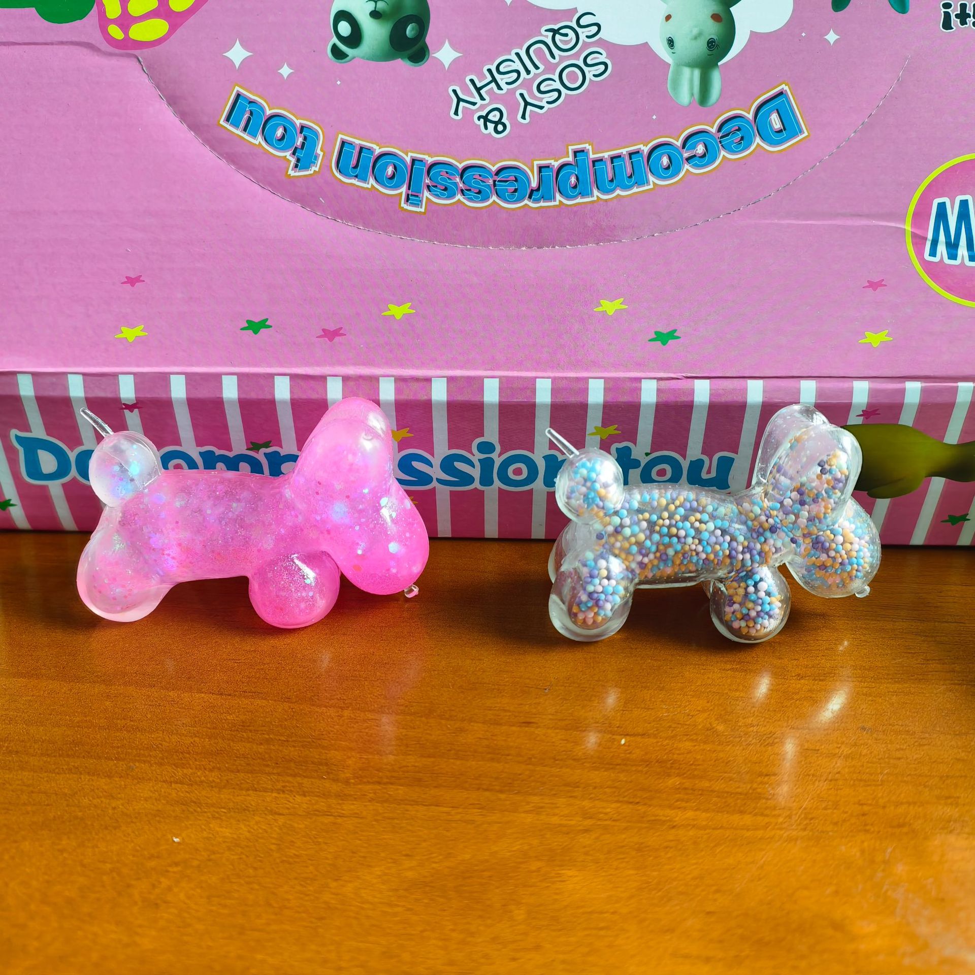 Maltosa liusha cachorro Globo de Goma de frutas perro descomprimido amasar película de color le Cai simulación animal niño niña